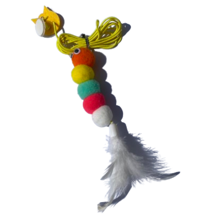 Feather Door Stick Toy