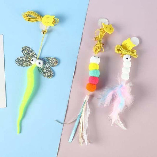 Feather Door Stick Toy