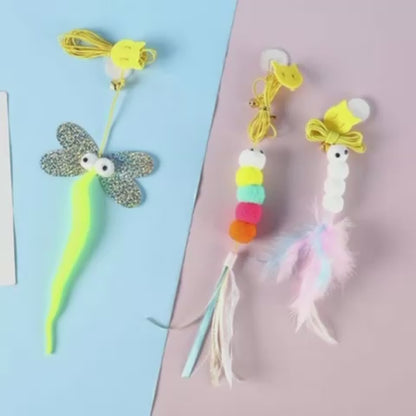 Feather Door Stick Toy